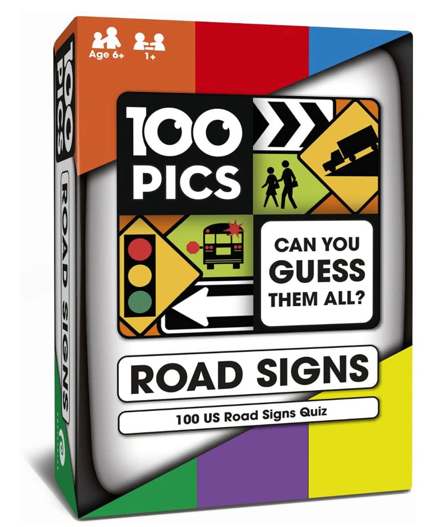 100 PICS Road Signs Travel Game