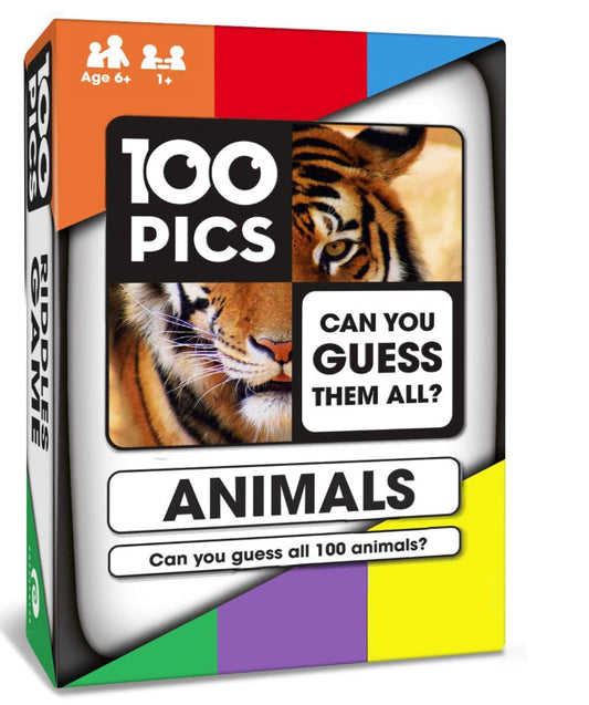 100 PICS Animals Flash Card Game