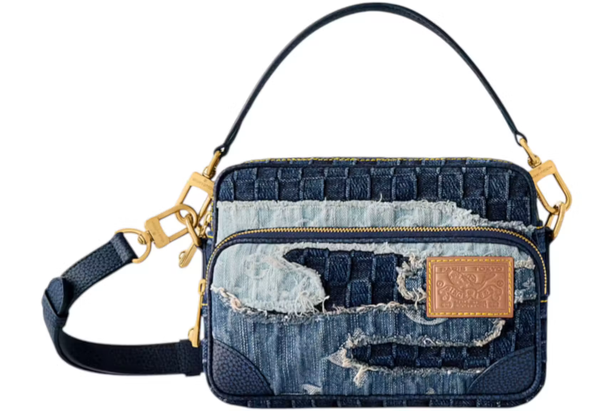 Louis Vuitton x Nigo Nil Shoulder Bag Blue