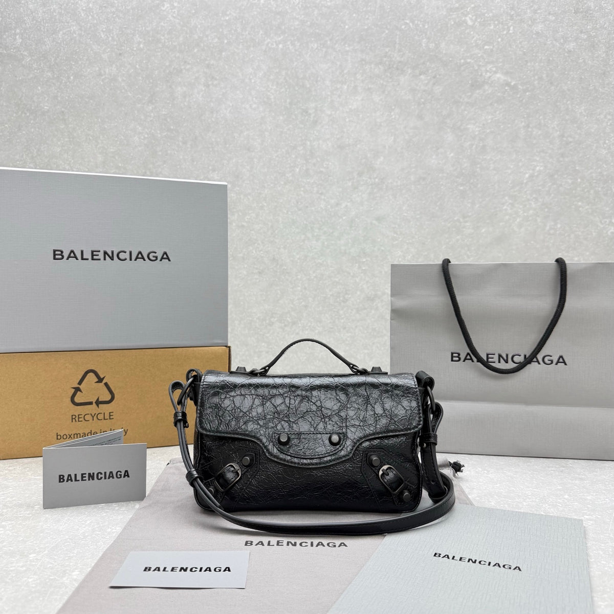Baleciaga Le City Nano Bag Black